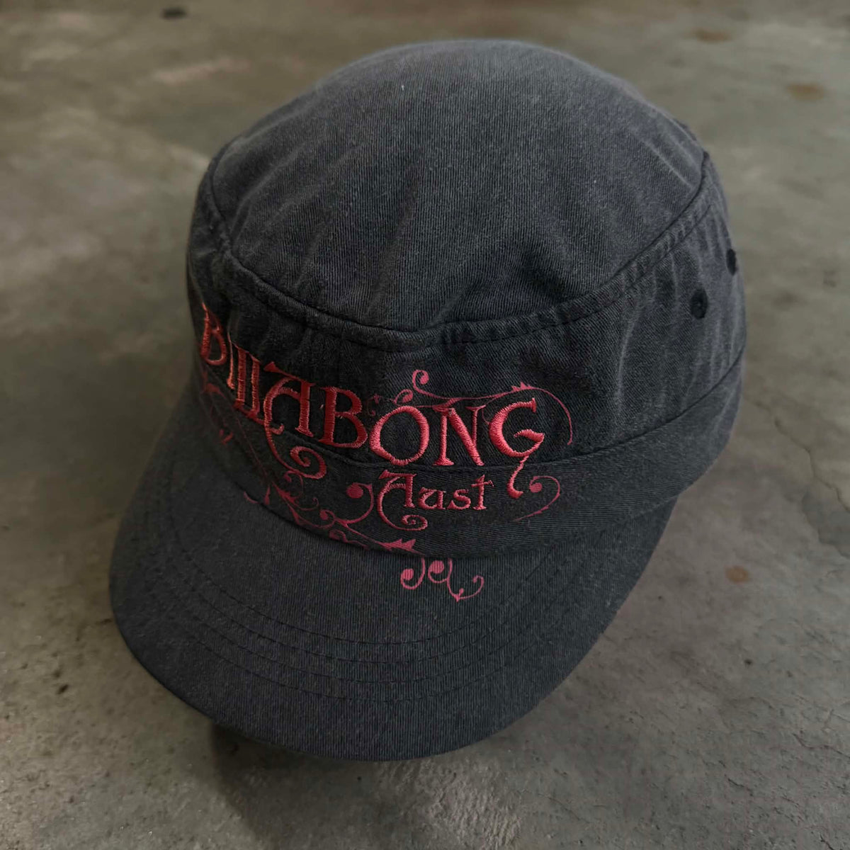Y2K Billabong Military Hat Sun Fade