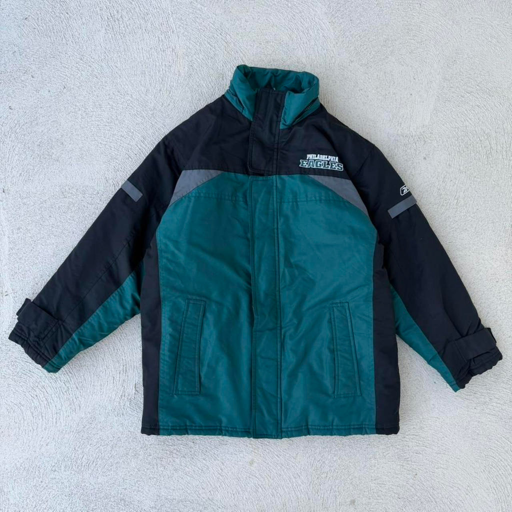 Vintage Rebook NFL Philadelphia Eagles Puffer - L(14 to 16)