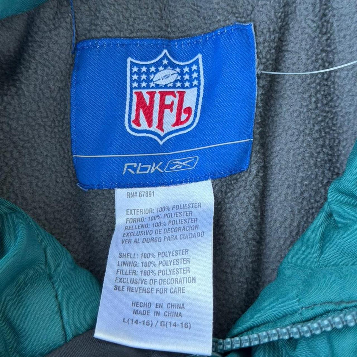 Vintage Rebook NFL Philadelphia Eagles Puffer - L(14 to 16)