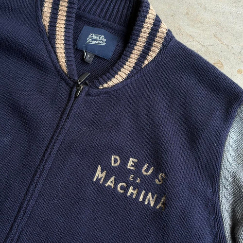 Deus Ex Machina Knitwear Zip Up Jacket - L