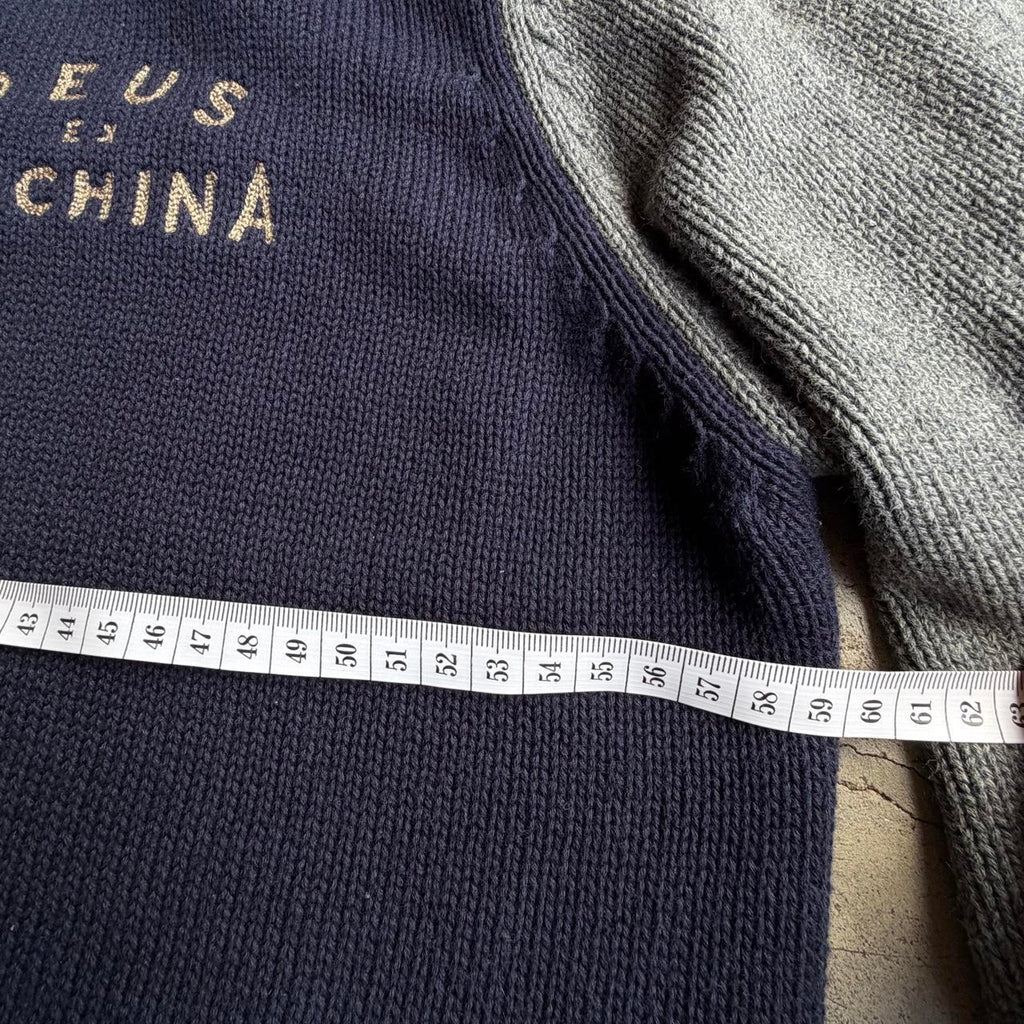 Deus Ex Machina Knitwear Zip Up Jacket - L