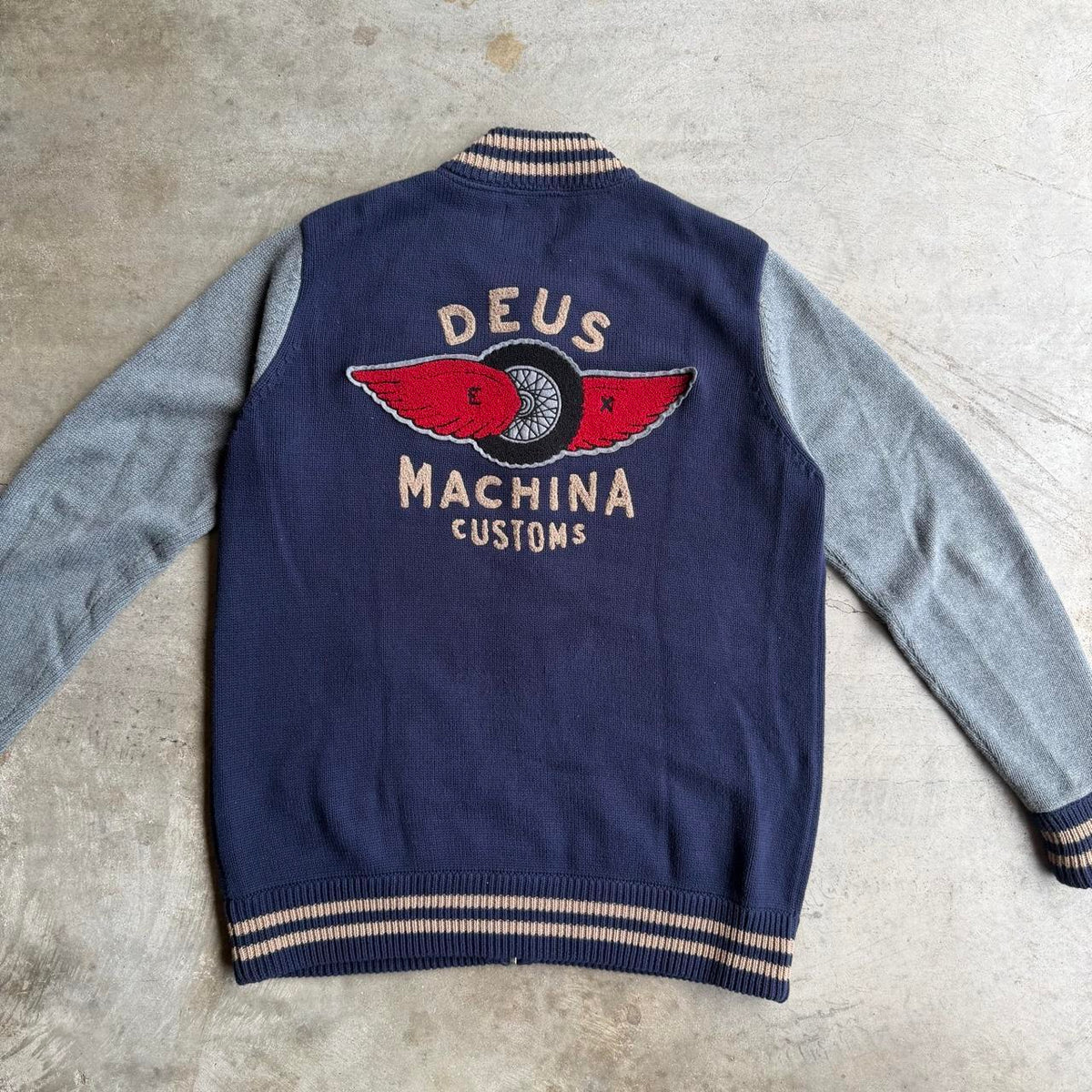 Deus Ex Machina Knitwear Zip Up Jacket - L
