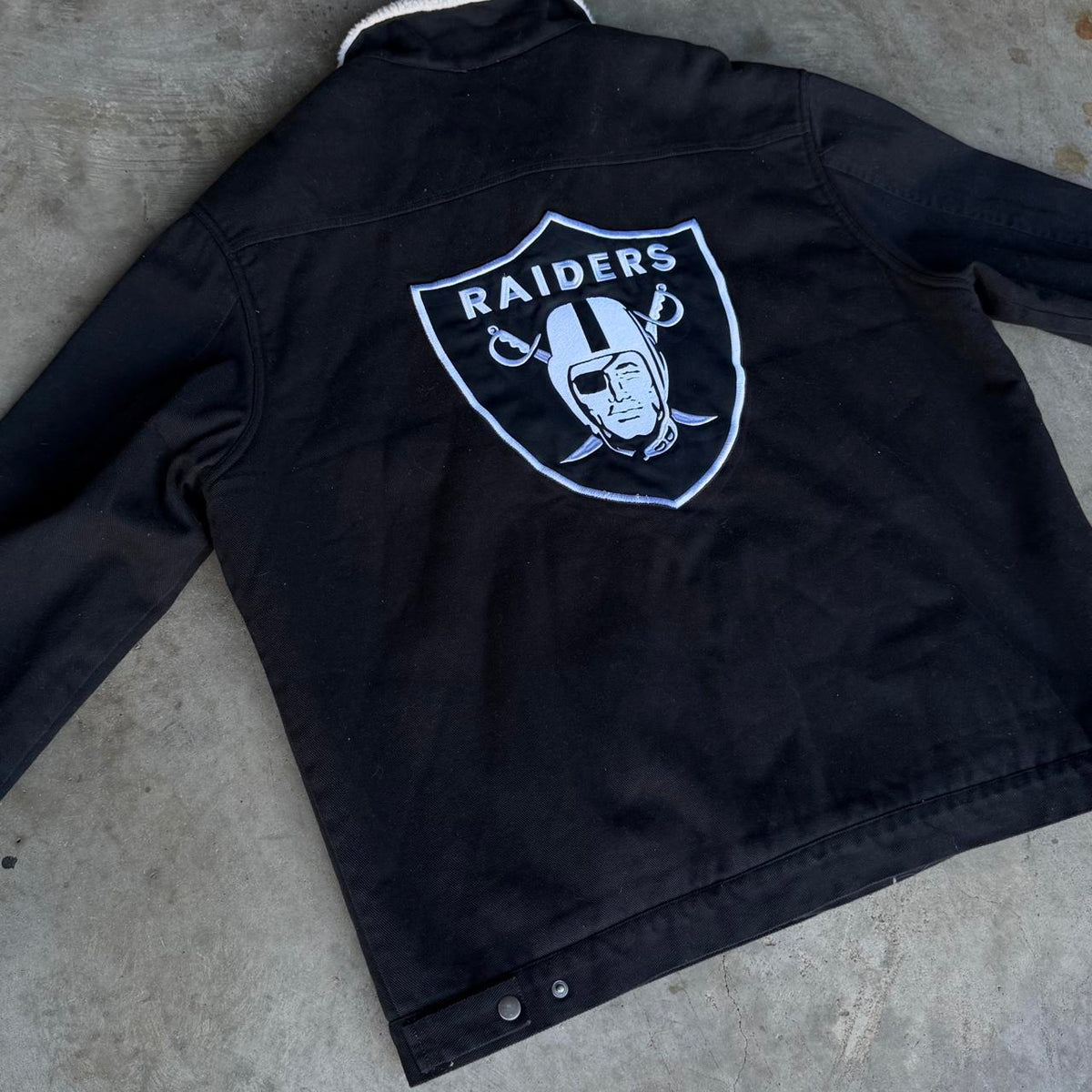NFL Oakland Raiders Sherpa Lined Jacket - XXL