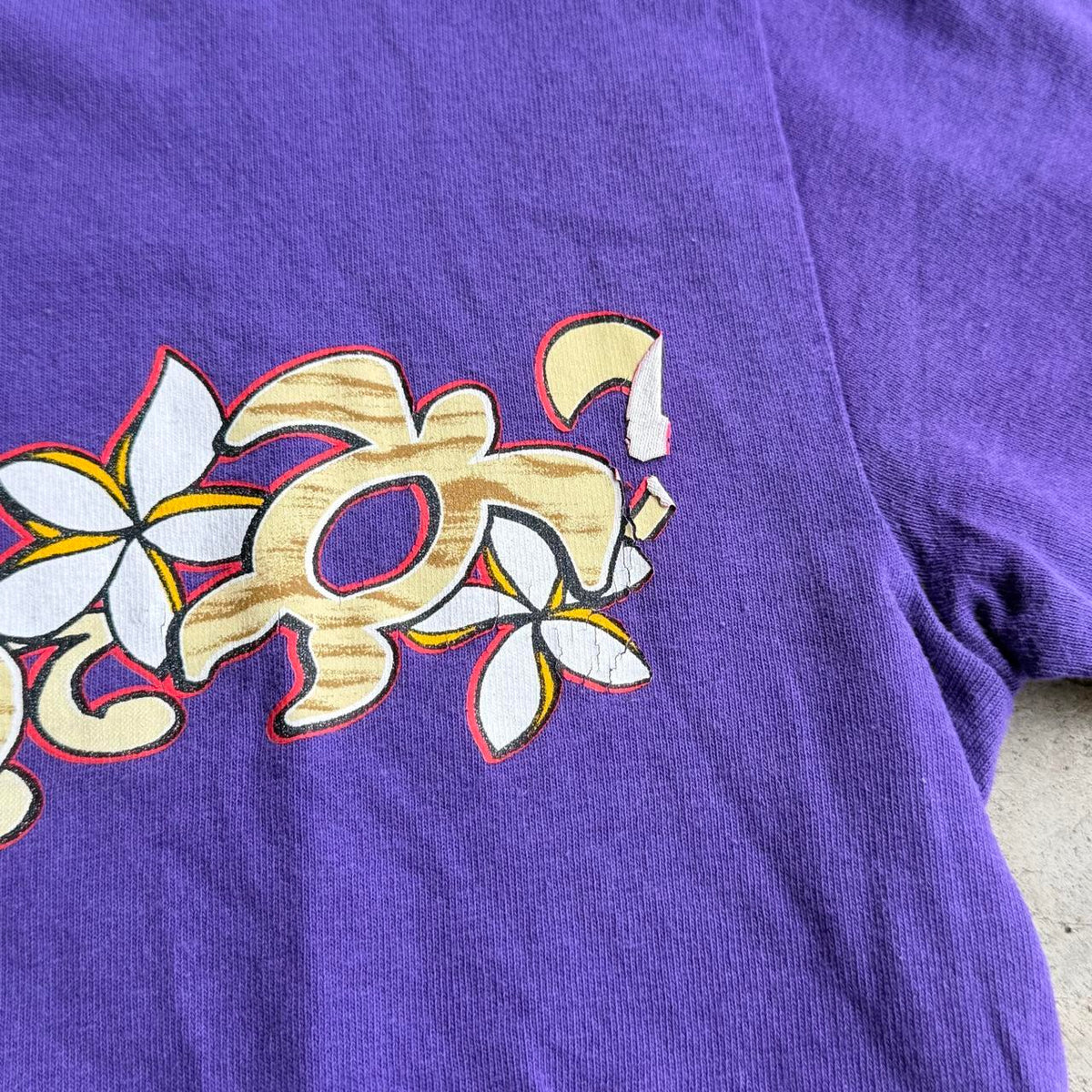 Y2K Women's Purple Hawaiian Floral graphic - S