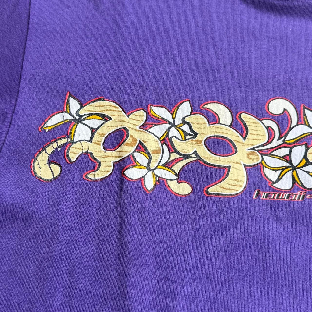 Y2K Women's Purple Hawaiian Floral graphic - S