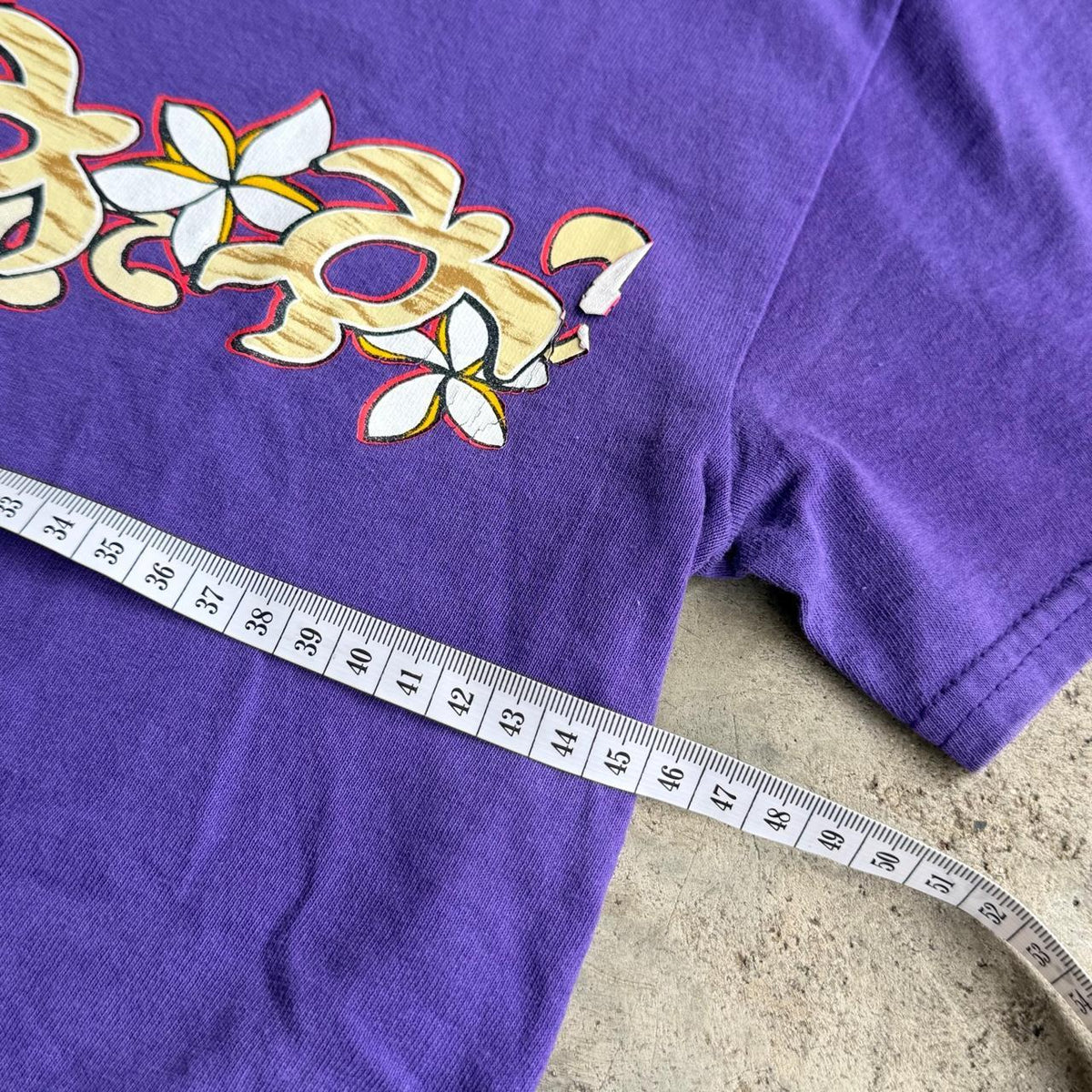 Y2K Women's Purple Hawaiian Floral graphic - S