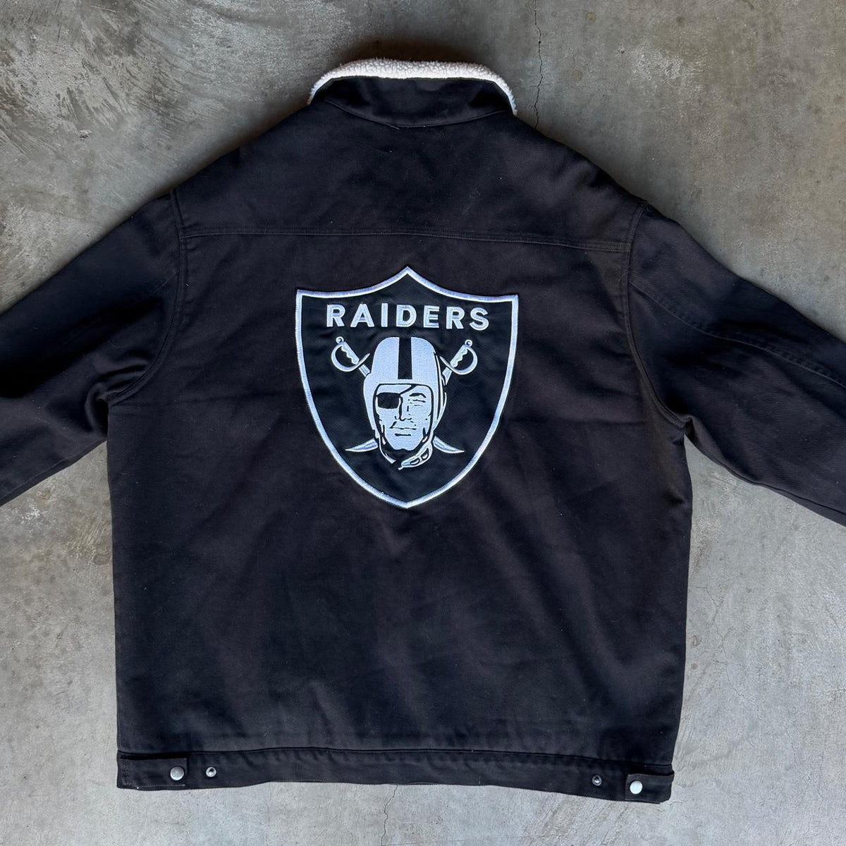 NFL Oakland Raiders Sherpa Lined Jacket - XXL