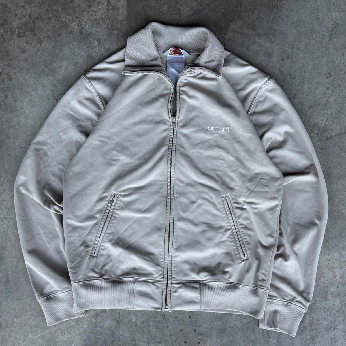 Vintage Carhartt Track Jacket Polyester Jacket - S