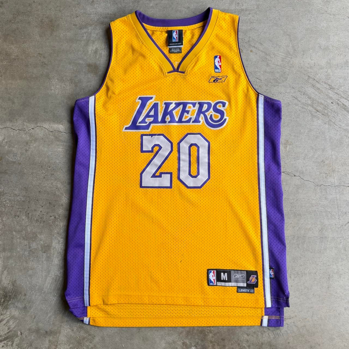Vintage 2000s NBA Gary Payton Los Angeles Lakers Jersey - M