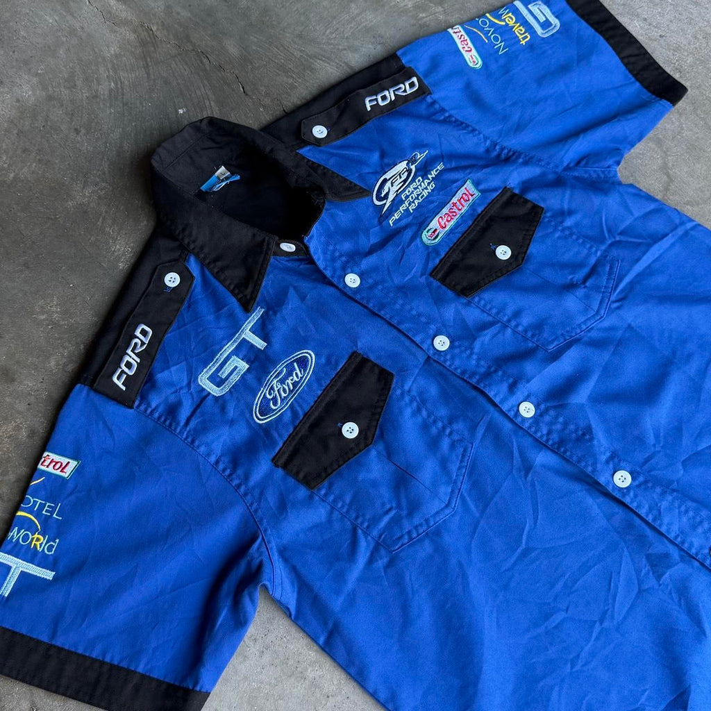 Ford Racing Button Up Shirt - L
