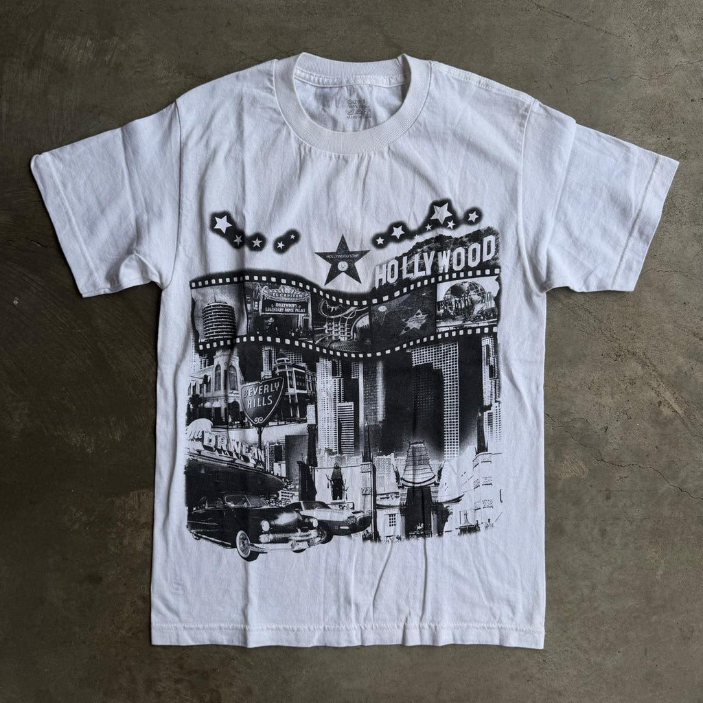Vintage 90s Hollywood Print Tees - S