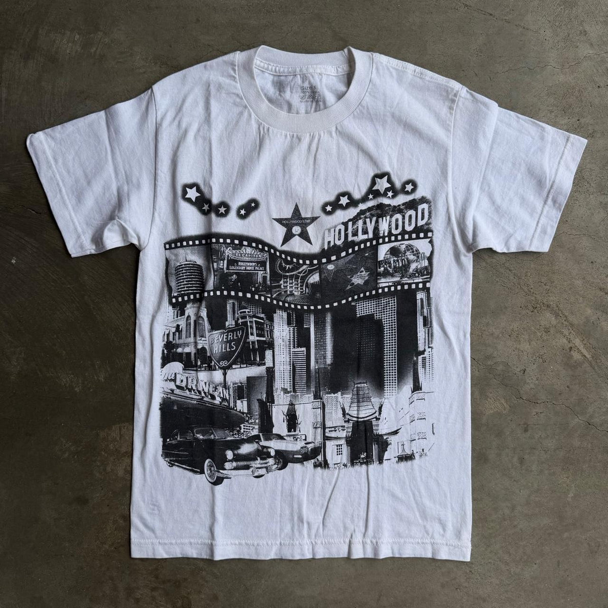Vintage 90s Hollywood Print Tees - S