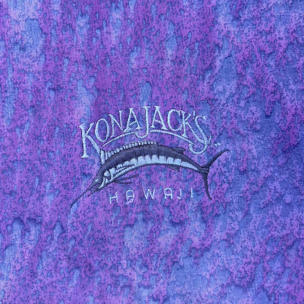 Single stitch Kona Jacks Hawaii purple tie dye shirt - M