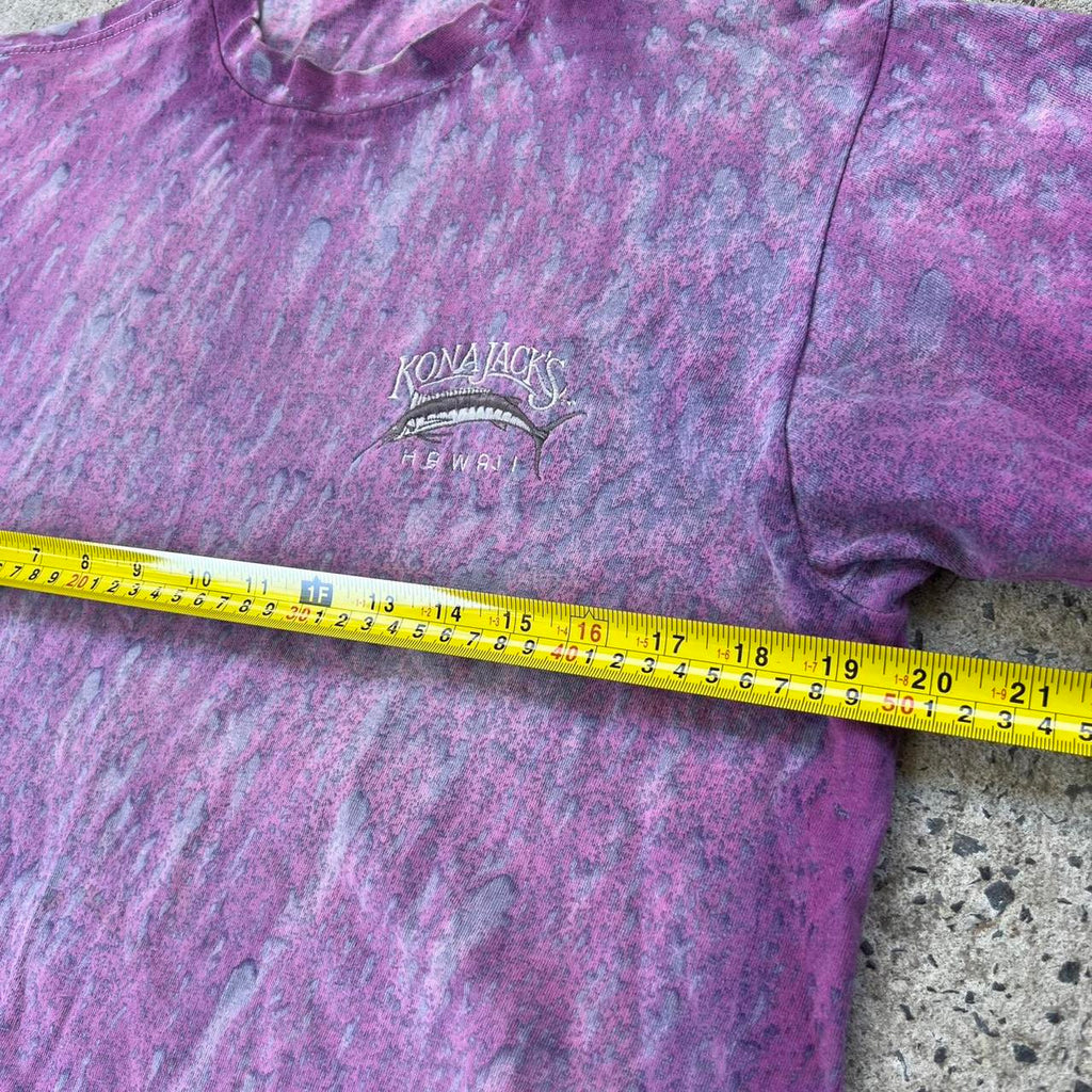 Single stitch Kona Jacks Hawaii purple tie dye shirt - M