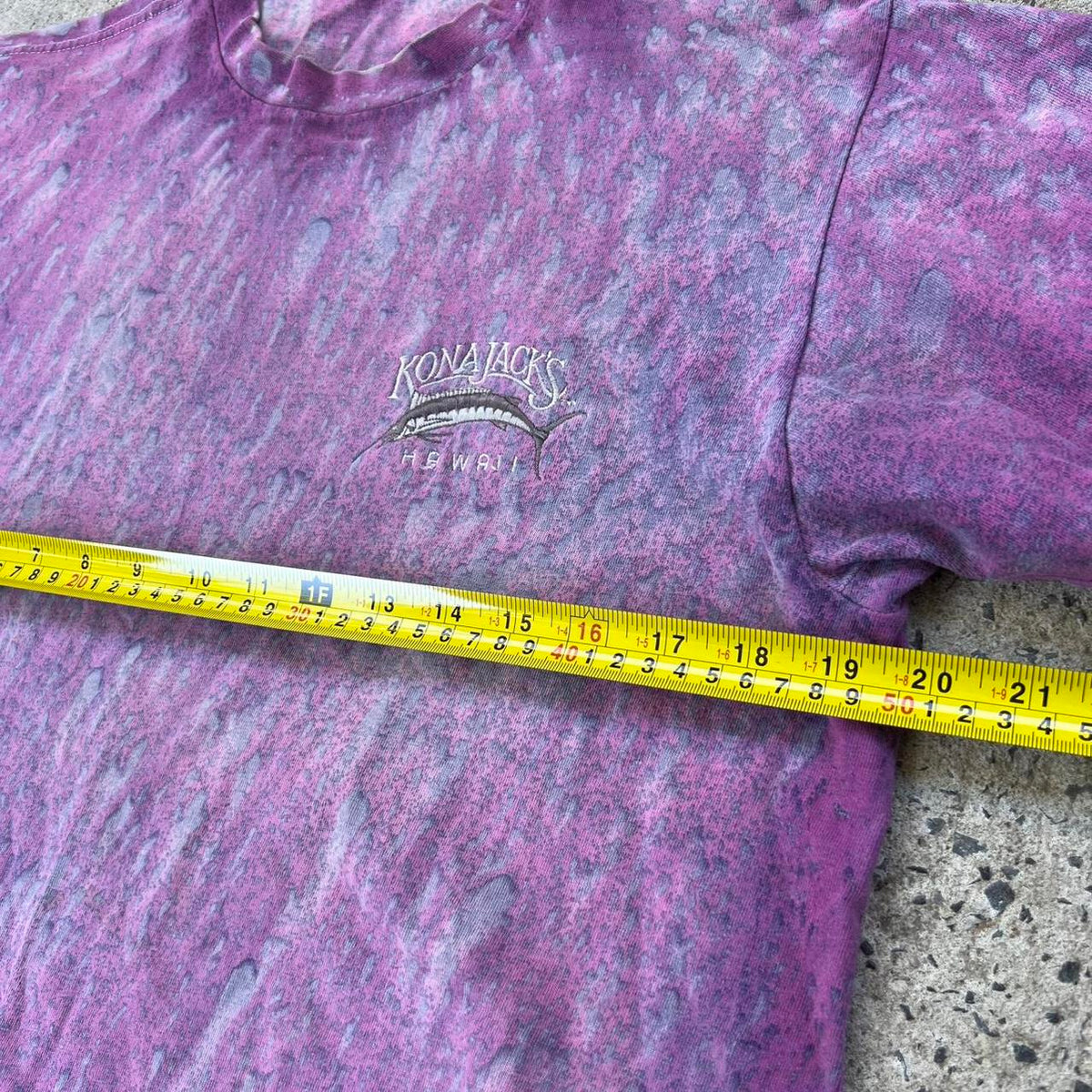 Single stitch Kona Jacks Hawaii purple tie dye shirt - M