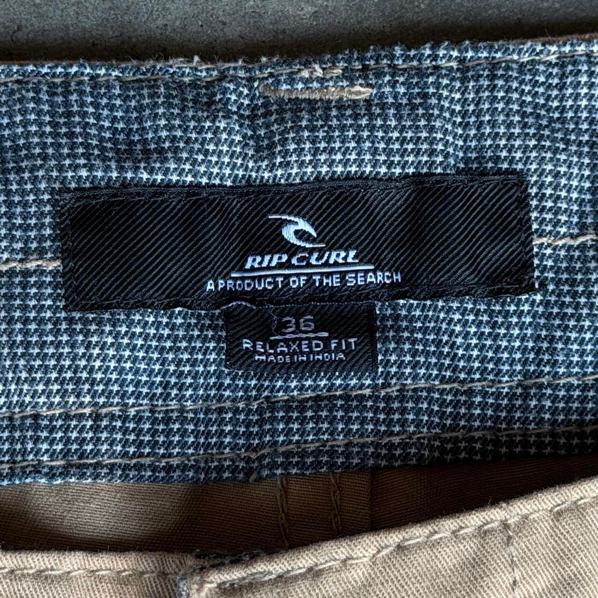 Y2K Rip Curl Tan Cargo Shorts - 36