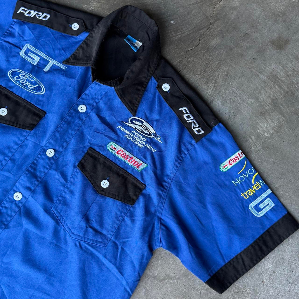 Ford Racing Button Up Shirt - L
